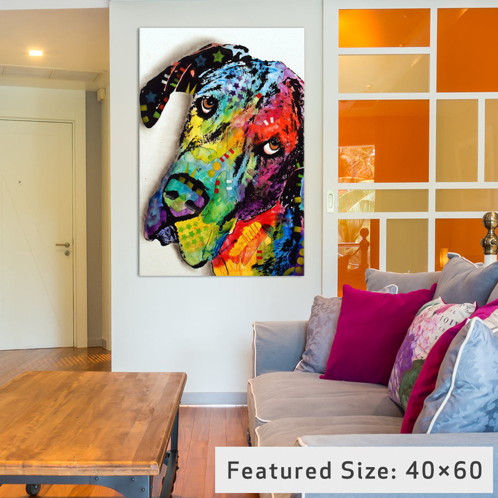 "Tilted Dane Gallery" by Dean Russo, 40x26x1.5"