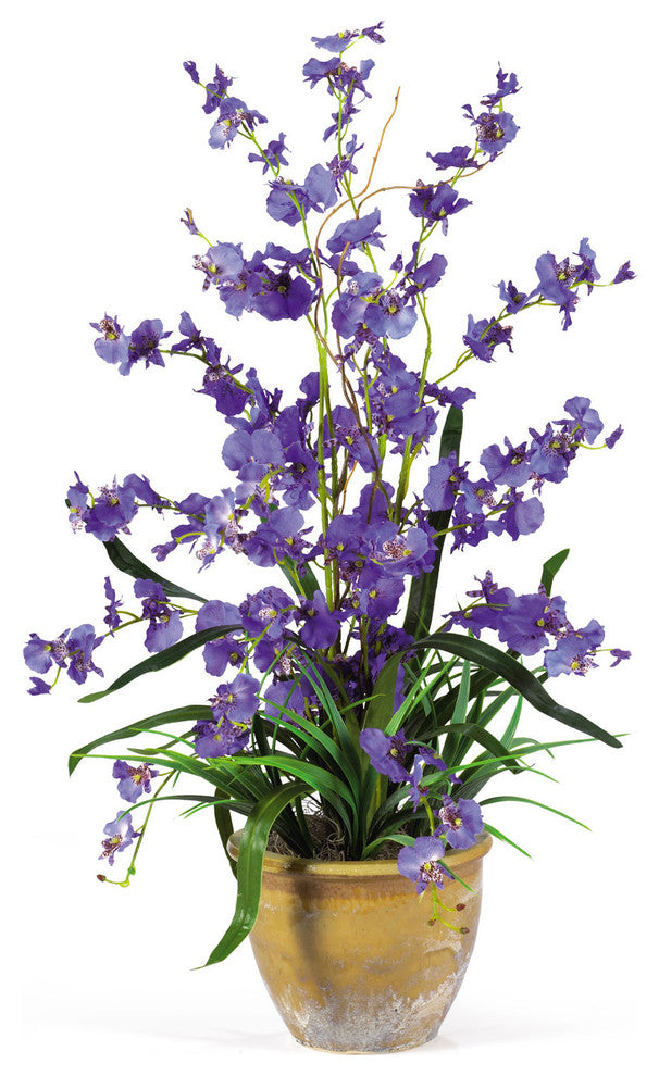 Dancing Lady Silk Orchid Arrangement, Purple