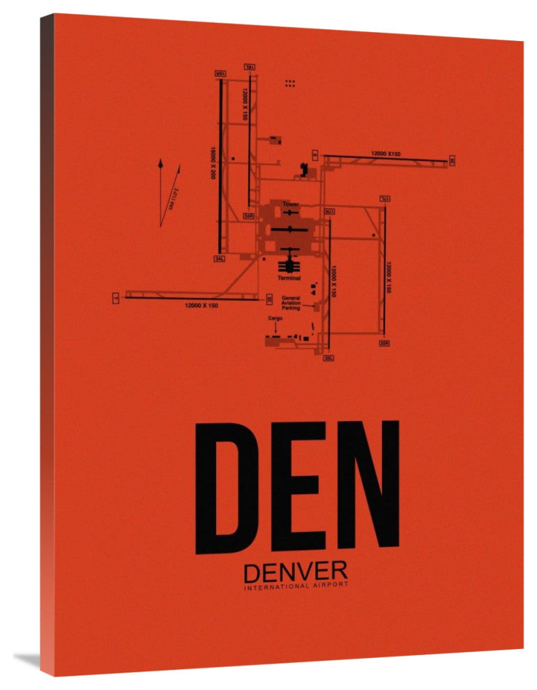 "DEN Denver Airport Orange" Fine Art Print