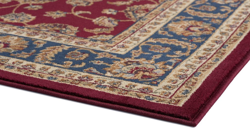 Sariya Transitional Oriental Red Scatter Mat Rug, 2'x3'