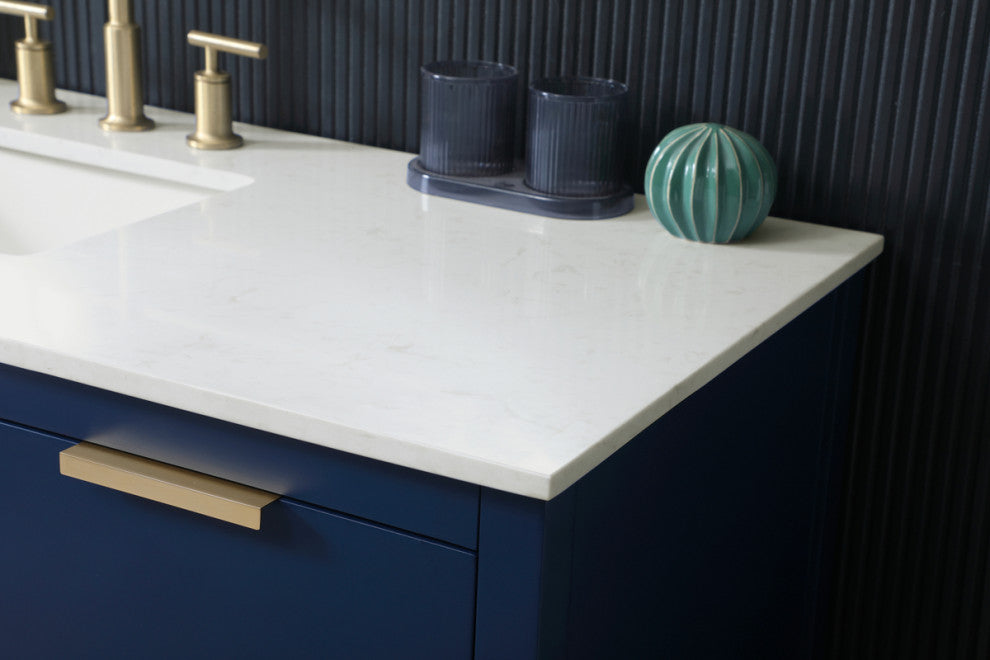 Louie 54" SIngle Bathroom Vanity, Blue