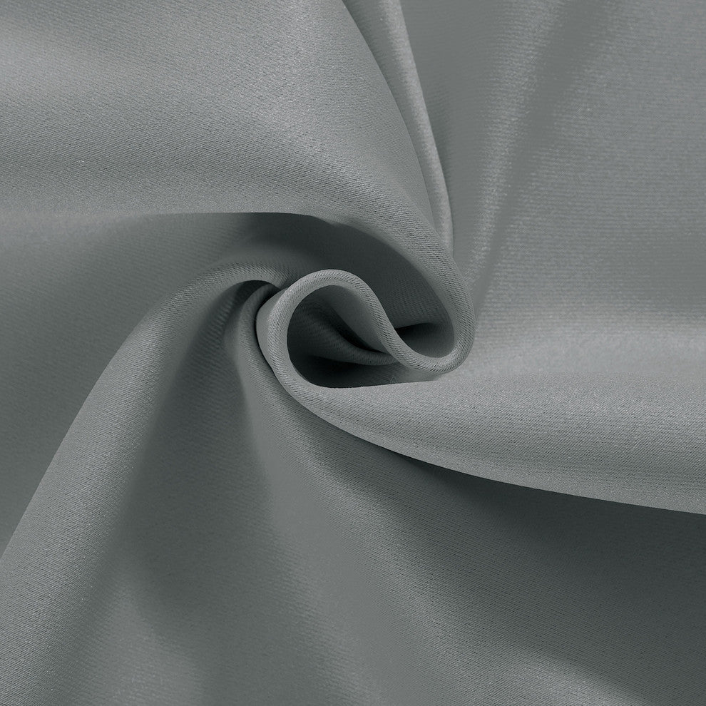 Serenta Black Out Curtains 4 Piece Sets, Gray, 54" X 84"