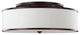 Generation Lighting Semi-Flush Mount, Oil Rubbed Bronze, 5-Light