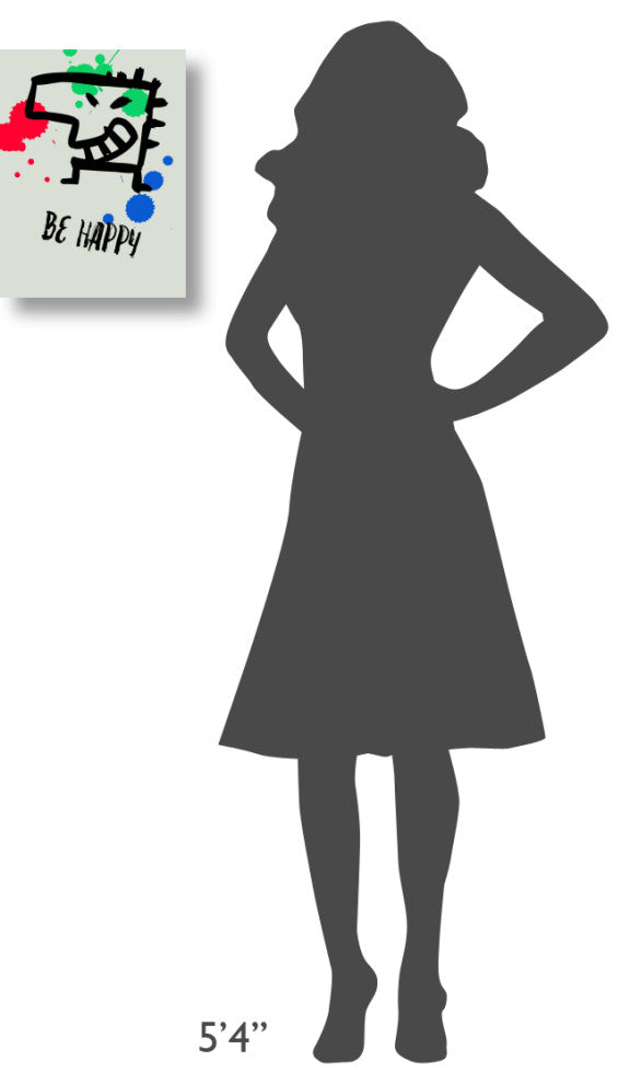 "Be Happy Poster 1" Fine Art Print