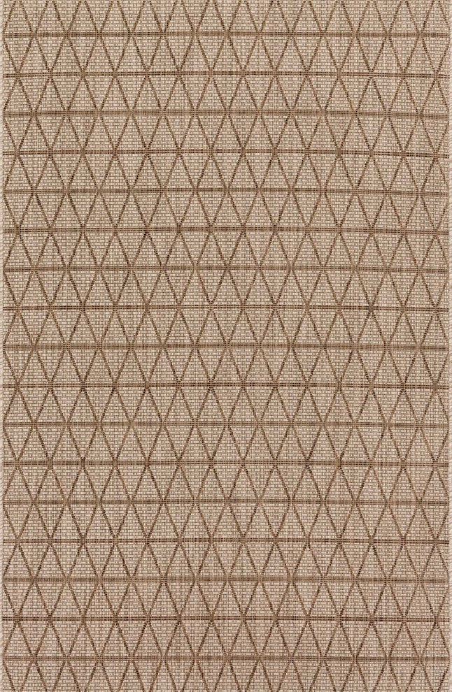 Washable Indoor Outdoor Isle IE-04 Beige Mocha Area Rug by Loloi, 9'2"x12'1"