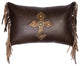 Antique Cross Pillow, 12x18 with Fabric Back