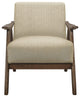 Modern Accent Chair, Brown
