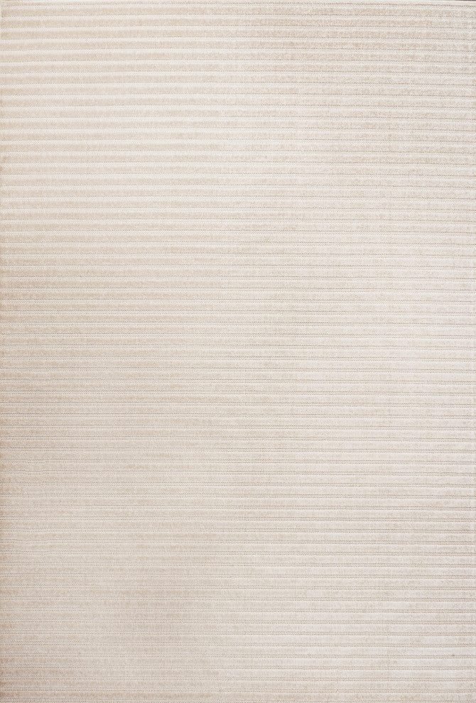 Aarhus High-Low Minimalist Scandi Striped Indoor/Outdoor Area Rug