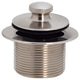 Twist & Close Sch. 40 PVC Bath Waste With Two-Hole Elbow In Satin Nickel