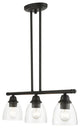 Black Transitional, Colonial, Linear Chandelier