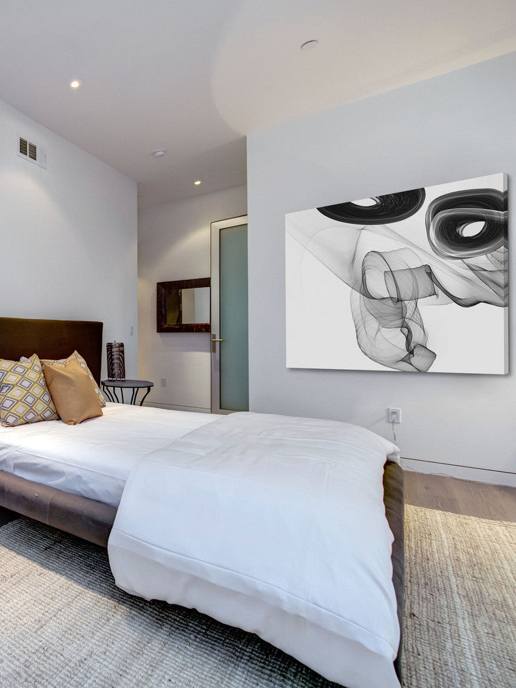 "Abstract Black and White 18-44-44" Print by Irena Orlo