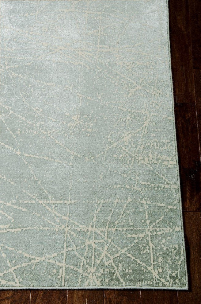 Calvin Klein Home Maya Etched Light Mercury Area Rug By Nourison, 7'6"x10'6"