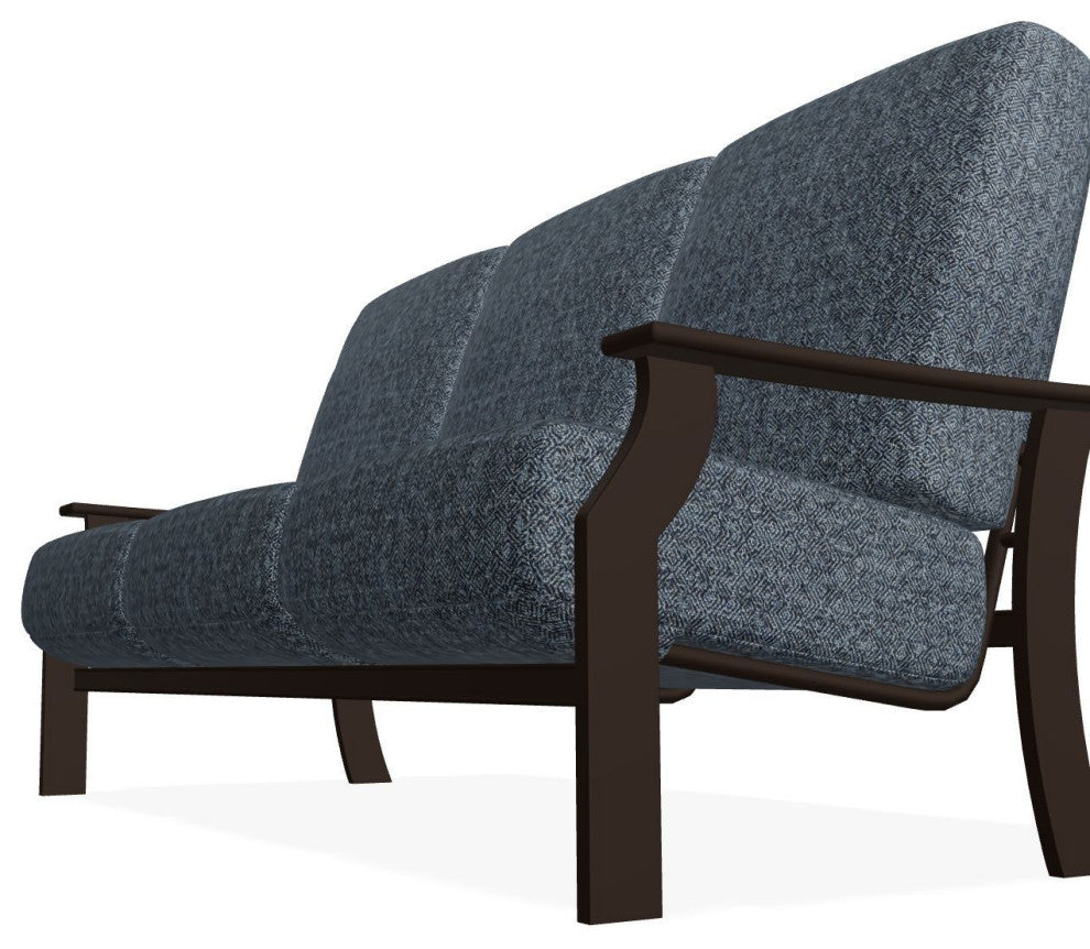 St. Catherine Deep Seat 3-Seat Outdoor Sofa, Restore Indigo/Kona