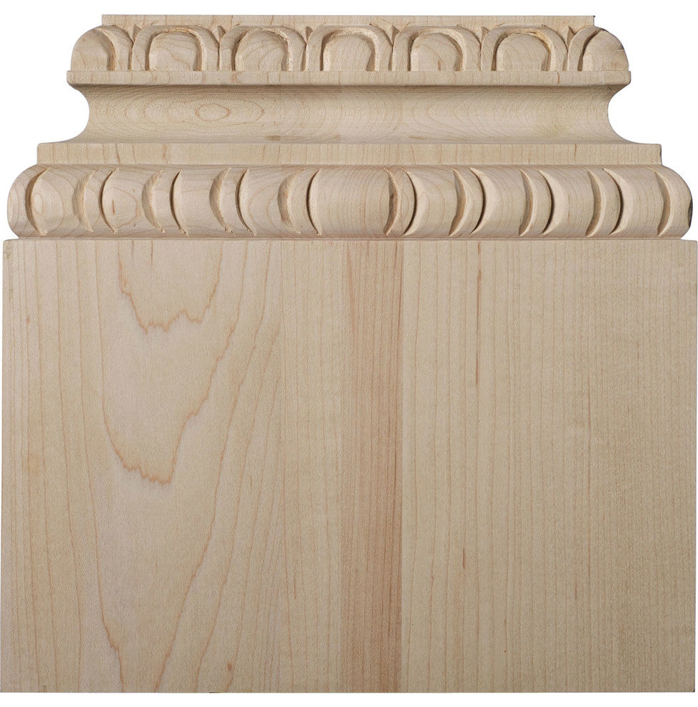 9 1/4"W x 3 1/4"D x 9"H, Chesterfield Base Plinth, Cherry