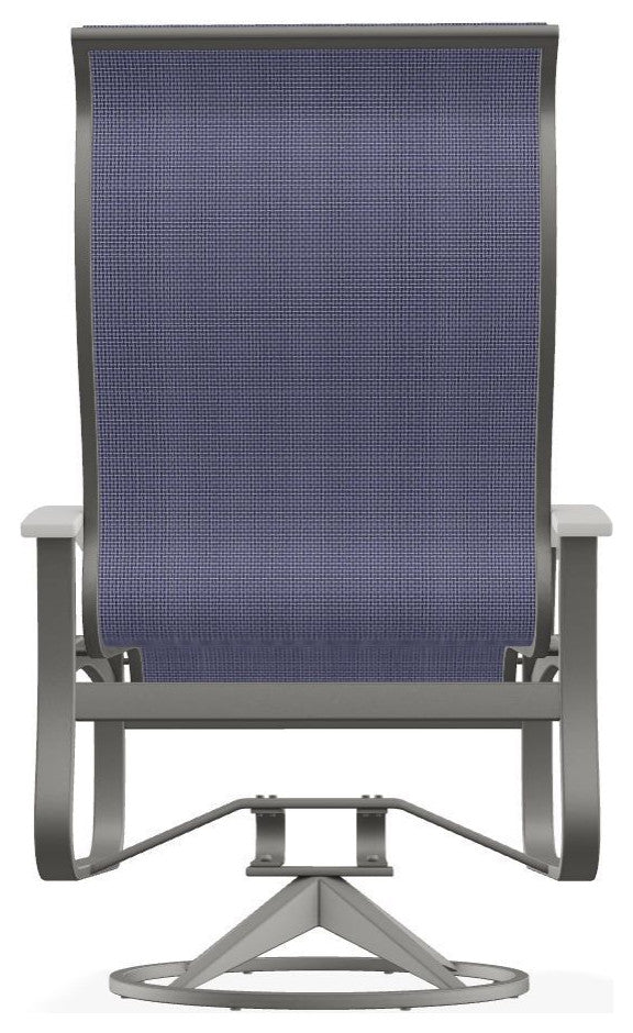 Belle Isle Sling Outdoor Swivel Rocker, Breeze/Snow