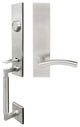 Brussels Lever, Tubular Dummy Handleset, Left Hand, Satin Stainless Steel