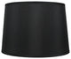 French Drum Lamp Shade, 14x16x11", Black