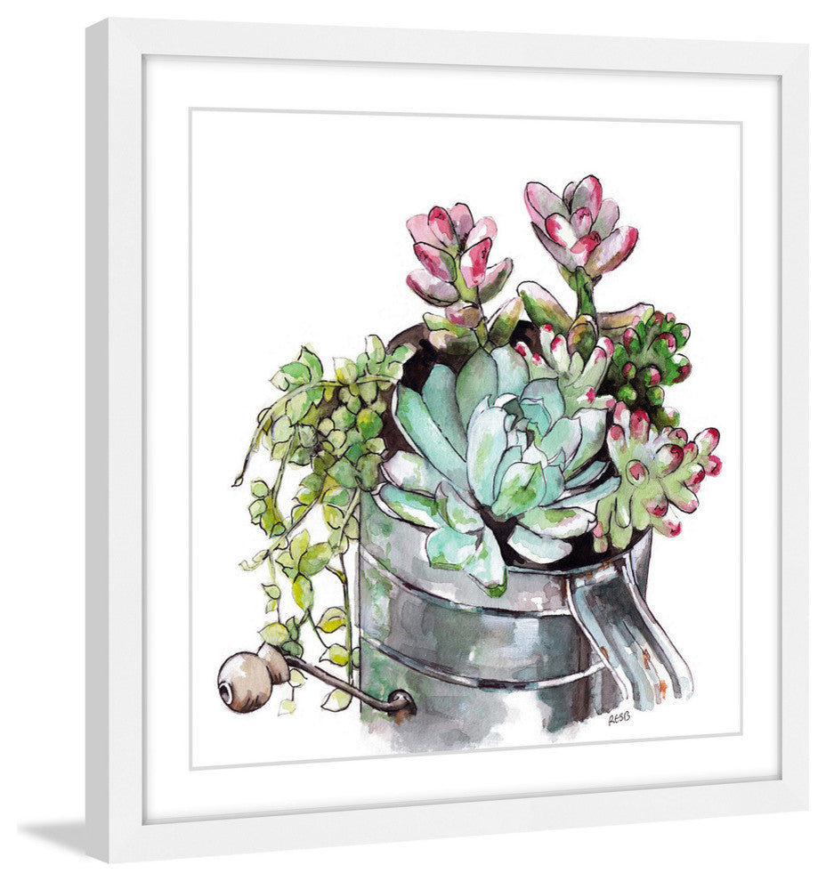 "Succulents" Framed Print by Rachel Byler