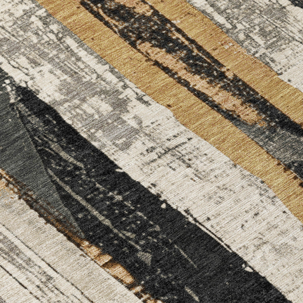 Machine Washable Indoor/Outdoor Chantille ACN1872 Taupe 1'8" x 2'6" Rug