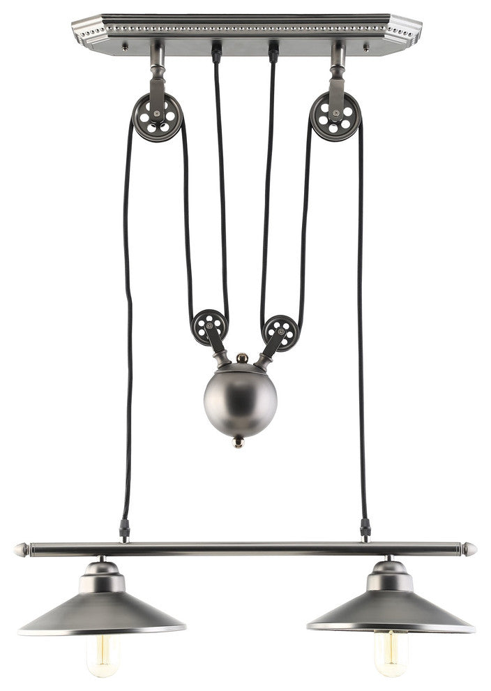 Modern Urban Contemporary Ceiling Fixture, Silver Steel