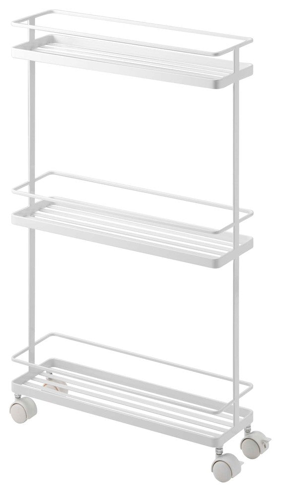 Tower Rolling Kitchen Storage Cart, White