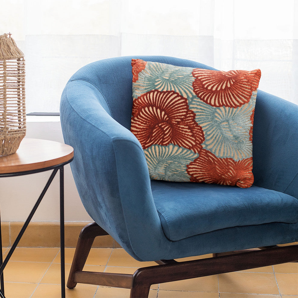 Plutus Plush Damask Luxury Throw Pillow, 22"x22"