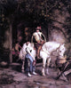 Emil Rau A Stop at the Tavern - 20" x 25" Premium Canvas Print