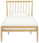 Taylor Gold Finish Metal Bed, Twin