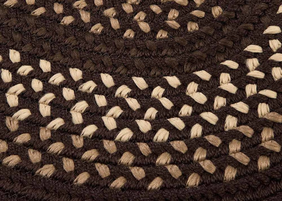 Colonial Mills Deerfield DF71 Seal Brown Traditional Area Rug, Round 12'x12'
