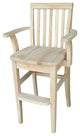 International Concepts Unfinished Kids Mission Youth Chair