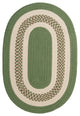 Colonial Mills Crescent NT61 Moss Green Indoor/Outdoor Area Rug, Oval 10'x13'