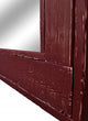 Herringbone Vanity Mirror, Sundried Tomato Red, 42"x30", Horizontal