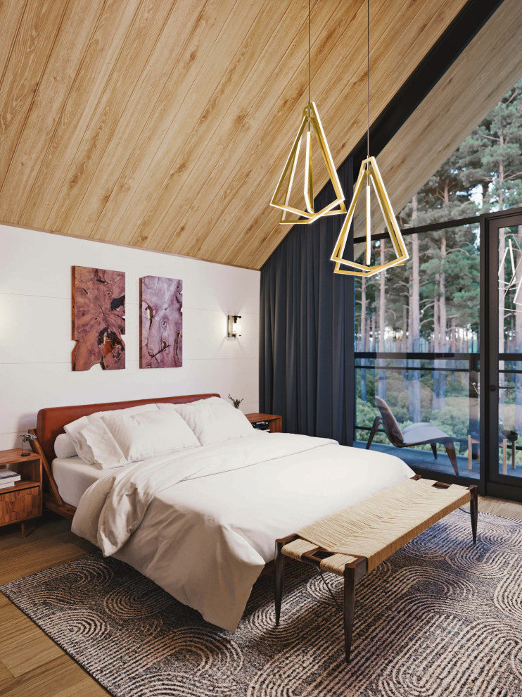 Gianna 15" Pendant, Gold