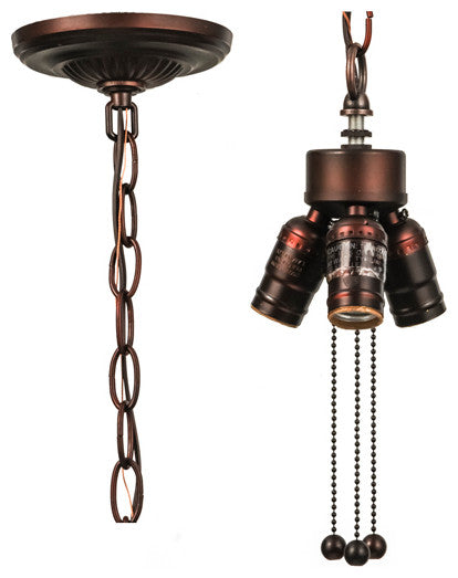 Meyda Lighting 10338 5" Wide 3 Light Pendant Hardware