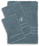 Denzi 3-Piece Towel Set Monogrammed Letter, F