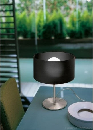 Fog Bed Side Table Lamp, Black