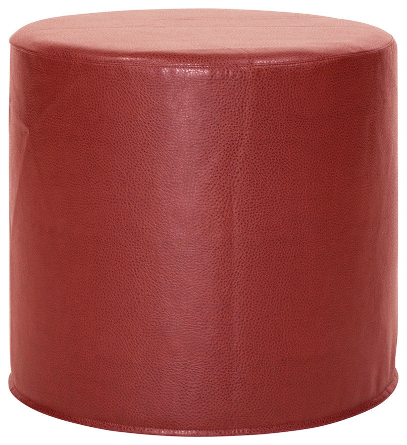 No Tip Cylinder Ottoman With Cover, Avanti Apple