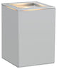 Eglo 1x50w Outdoor Wall Light W/ Silver Finish & Clear Glass - 88099A