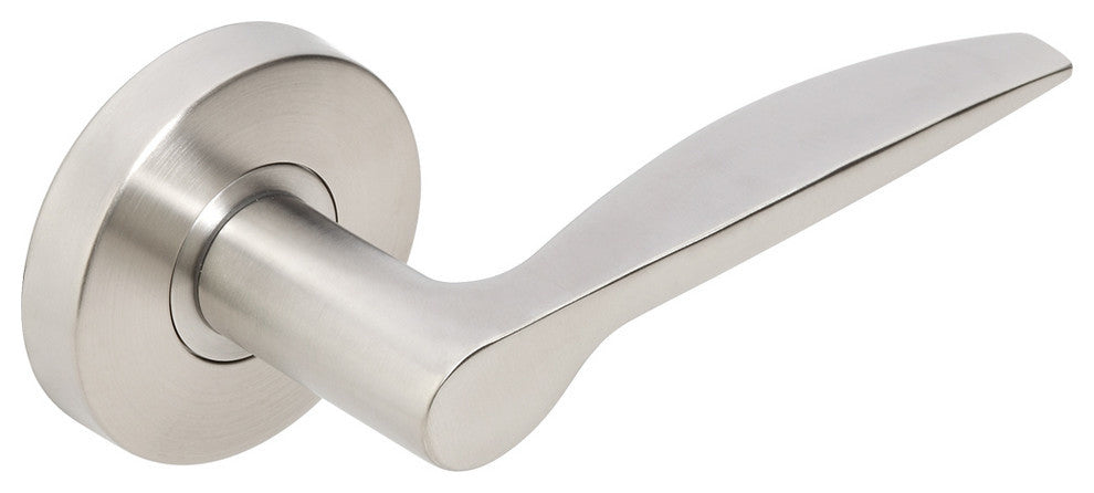 Toronto Lever, Half Passage, Backset, Left Hand, Satin Stainless Steel