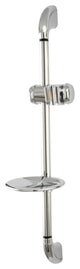 Kingston Brass Shower Slide Bar With Soap Dish, Polished Chrome