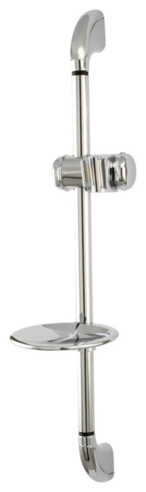 Kingston Brass Shower Slide Bar With Soap Dish, Polished Chrome