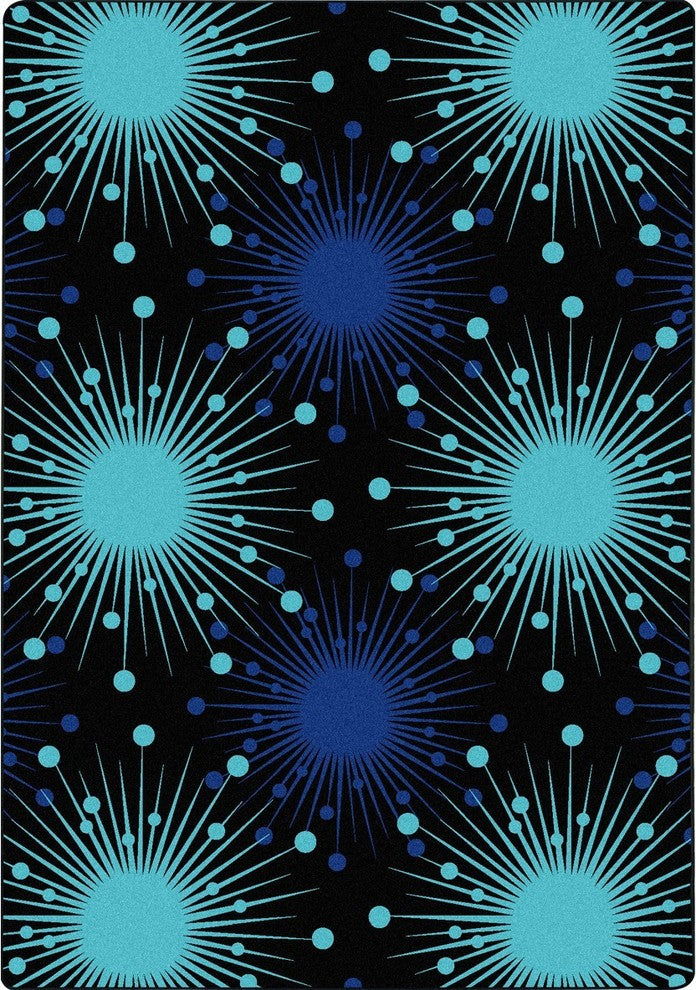Kaleidoscope Rug, Cosmopolitan, Blue, 7'8"x10'9"
