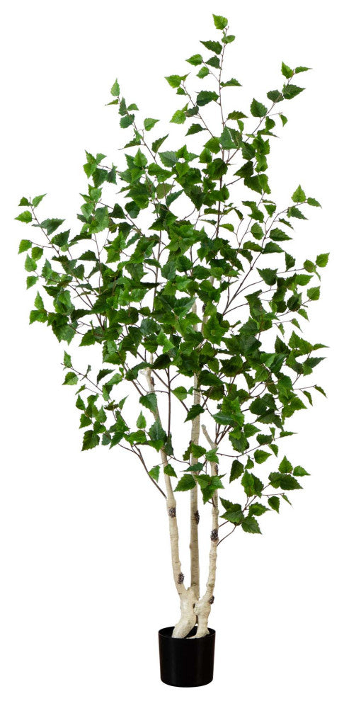 6ft. Artificial Birch Tree With Real Touch Leaves