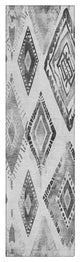 Machine Washable Indoor/Outdoor Chantille ACN1861 Gray 2'3" x 7'6" Runner Rug