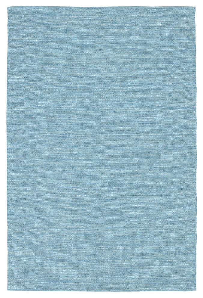 India Contemporary Area Rug, Blue, 2'x3' Rectangle