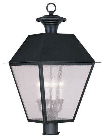 Mansfield Outdoor Post Head, Black