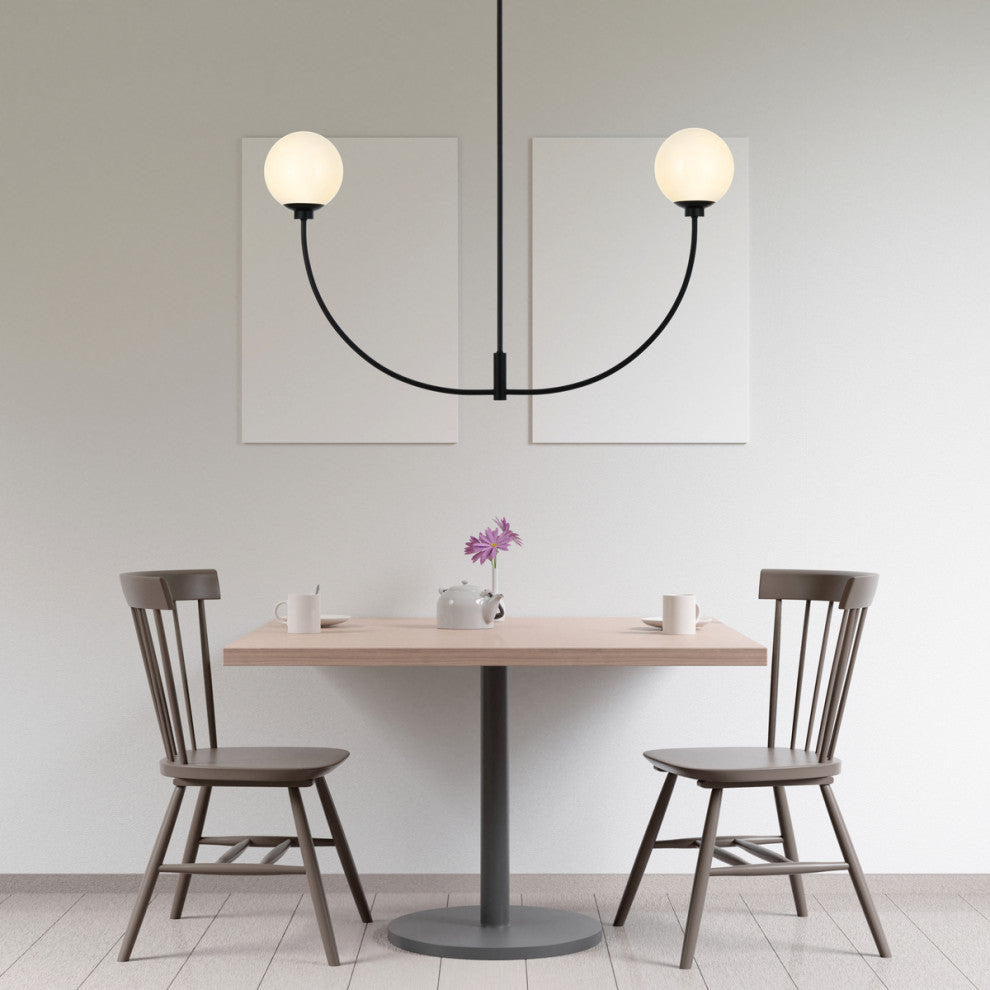 Living District Nyomi 42" Chandelier in Black