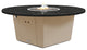 Fire Pit Table 55"D, Propane, Black Pearl Granite Top, Beige