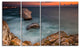 "Big Rock Formations Near Tulenovo" Beach Canvas Wall Art, 4 Panels, 48"x28"