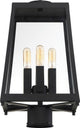 Halifax Four Light Post Lantern, Matte Black
